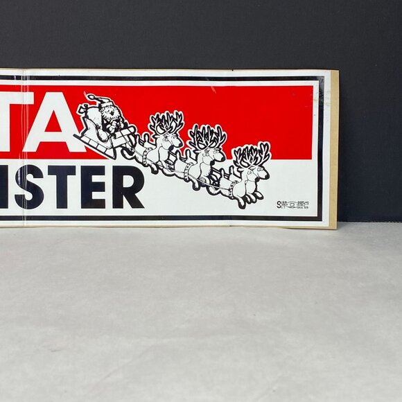Vintage Santa Is A Teamster Christmas Bumper Sticker - Picture 5 of 11